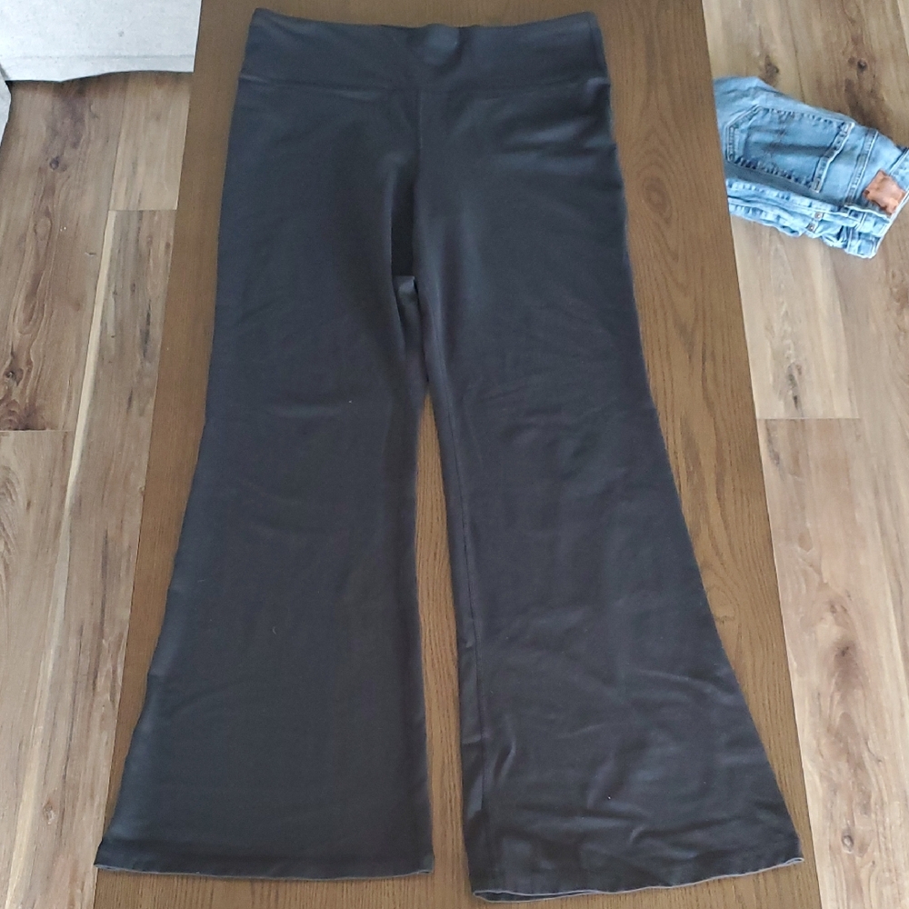 GAP Charcoal Sky High Flare Pants